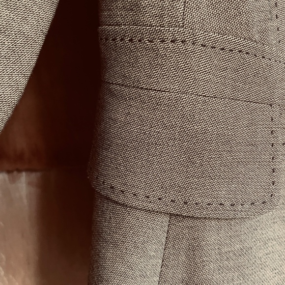 Marks and Spencer Black Beige Herringbone Blazer Jacket Single Breasted 8 (UK12 - Picture 7 of 17